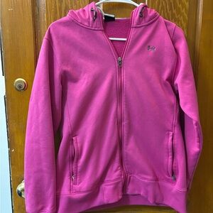 Under Armour Fuchsia Zip-Up Hoodie